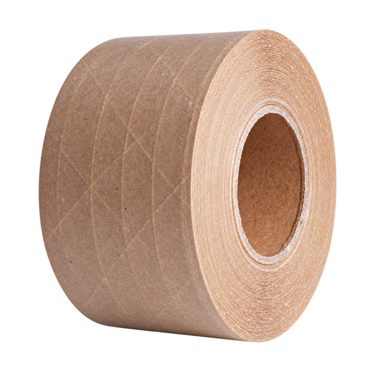 Reinforced kraft packing tape
