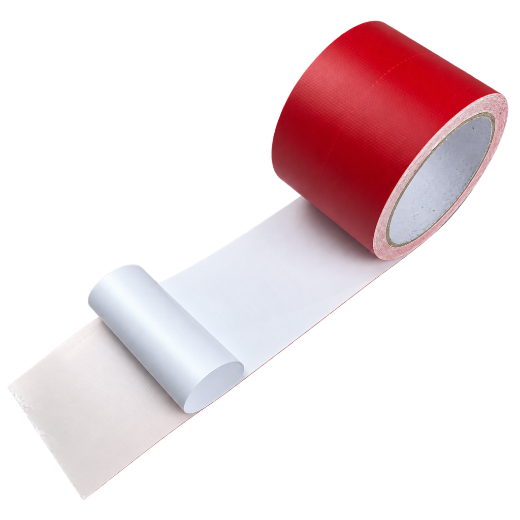 Red PVC tarp repair tape — Tormays