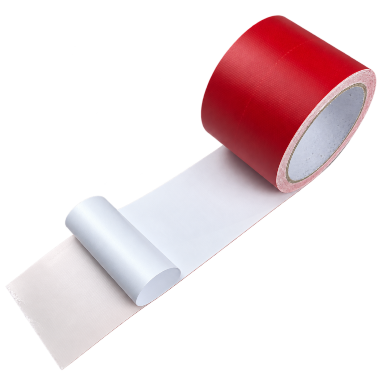 Red PVC tarp repair tape